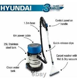 Hyundai HYCW1200E 1200W Aspirateur de tapis 2-en-1 et aspirateur à sec et humide 72