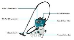 Makita Vc3012m 110v Classe M Wet & Dry Vacuum Cleaner Hoover Extracteur De Poussière 30l