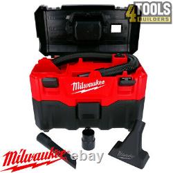 Milwaukee M18vc2 Nettoyeur À Vide Humide Et Sec 18v + 1 X 5.0ah Batterie Et Chargeur