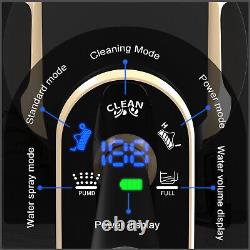 Nettoyant pour planchers de bois franc 4 en 1, aspirateurs humides et secs avec système de contrôle intelligent