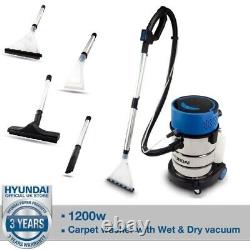 Nettoyeur d'ameublement / tapis et aspirateur à eau et à sec Hyundai 1200W 2-en-1