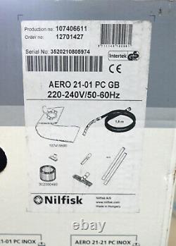 Nilfisk-alto Aero 21-01 Pc Aspirateur Humide Et Sec 1250 Watt 230v Nettoyeur Ouvert Box