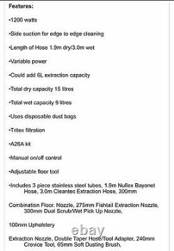 Numatic George Gve370-2 Wet & Dry Vacuum Cleaner Vert