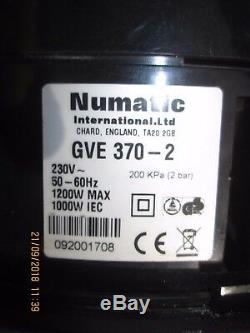 Numatic / George Vacuum Gve 370 -2 230 Volts 1200 Watts Max Humide + Sec
