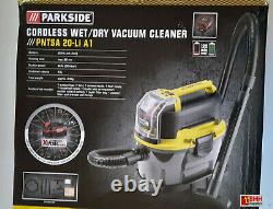 Parkside 20v Cordless Wet / Dry Vacuum Cleaner Avec Batterie 4ah & Chargeur (2021)