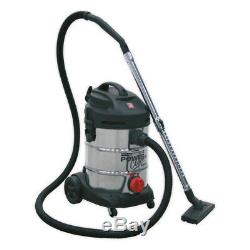 Sealey Aspirateur Industriel 30ltr 1400with230v Inoxydable Tambour Pc300sd