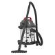 Sealey Pc195sd Aspirateur Nettoyant Humide Et Sec 20l 1200with230v Inox Drum