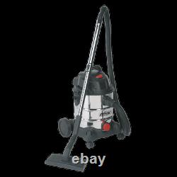 Sealey Pc200sd Aspirateur Industriel Humide Et Sec 20ltr 1250with230v Stainless