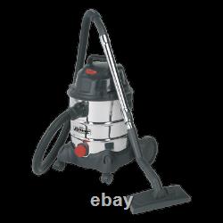 Sealey Pc200sd Aspirateur Industriel Humide Et Sec 20ltr 1250with230v Stainless Dr