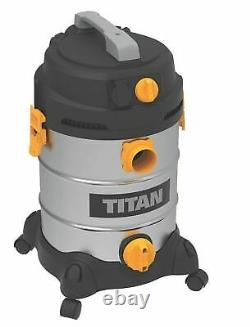 Titan Ttb785vac 1400w 30ltr Aspirateur Humide Et Sec 220-240v Flambant Neuf